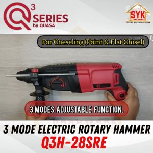 SYK QUASA Q SERIES Q3H-28SRE 820W 28mm 3 IN 1 Electric Rotary Hammer Drill With Forward Reverse Function FREE GIFT