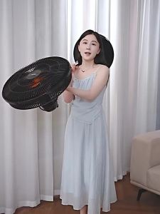 Haier | Bluetooth AI Voice Controlled Quiet Bedroom Standing Fan