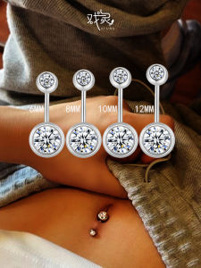 Hoa Tai Bụng Chống Dị Ứng Bằng Thép Titan Ngắn Thời Trang Cho Nữ Thiết Kế Độc Đáo Của Tai Ling JCK00089 Phụ Kiện Thời Trang