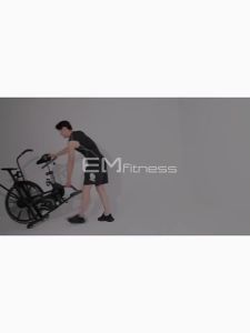 TEZEWA | Silent Air Resistance Exercise Bike for Home and Gym