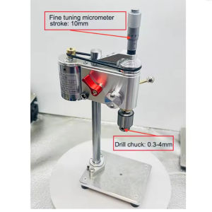 Micro Bench Drill 0.3-4mm Mini Drilling Machine Precision Watch Repair Tool Bench Drill With Speed Adjustable Power Adapter 220V