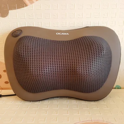 OGAWA Full Body Massager Pillow Back Neck Shoulder Leg Backrest Massage Device Heat Therapy Long Rectangular Shape Mechanical Control