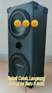 Paket Combo Speaker Subwoofer Embassy ES 844 Dan Box Double 8 Inch