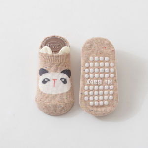 Kids Floor Socks For Boys Girls Soft Cotton Baby Toddler Home Anti-slip Short Socks Autumn Winter Cartoon Sports Socks 0-5Years
