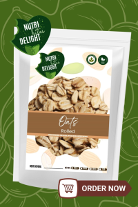 Rolled Oats Premium Whole Grain Oatmeal | High Fiber Healthy Breakfast Oats | Perfect for Overnight Oats & Baking | 100g 250g 500g 1kg