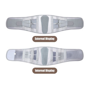 1PC Lower Back Brace with 4 Steel Stays & Removable Lumbar Pad - Breathable& Adjustable Support Belt for SciaticaMen & Women