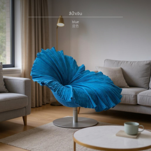 เก้าอี้นวัตกรรมไฟเบอร์กลาสดีไซน์ดอกไม้สำหรับห้องนั่งเล่น โซฟา เกมมิ่ง เบด ไฟฟ้า  ปลาย เตียง โซฟานอน เก้าอี้บีนแบ็กสไตล์นอร์ดิก Lazy sofa