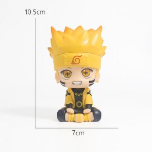 Bandai | 22cm Naruto Shippuden Anime Figure AK Uzumaki Naruto Uchiha Sasuke Action Model Pvc Statue Desktop Ornament Collection Toys Gift