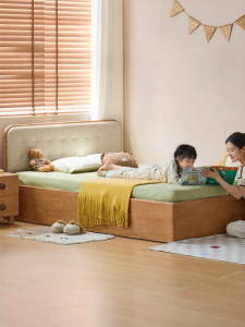 WEISHA | Children Wooden Storage Bed Single