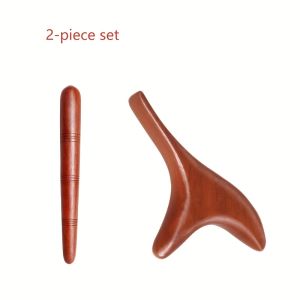 Wood Trigger Point Massage Tools & Acupoint Pen Set Wood Therapy Massage for Whole-Body Gua Sha Lymphatic Drainage Tools