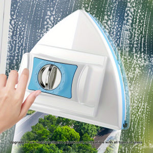Adjustable Magnetic Double Window Glass Wiper Glider Washing Brush Equipment Cleaning Brush Wiper Tools for High-Rise