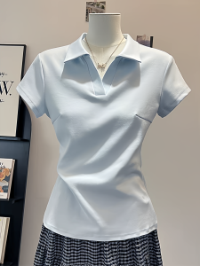 QIAOCHENXIAN | Áo Thun Tay Ngắn Slim Fit