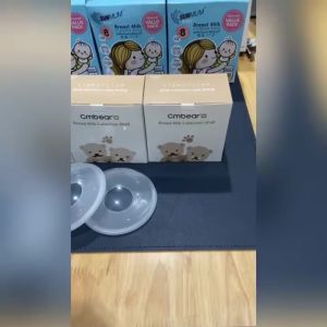 Hộp 2 Phễu Hứng Sữa Cmbear Cao Cấp Cốc Hứng Sữa Silicon An Toàn Cho Mẹ Khi Đi Ra Ngoài