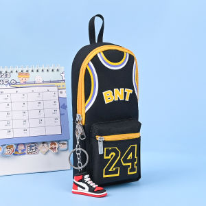 LTIANYU | Trendy Student Boys Large Capacity Dual-layer Canvas Pencil Case