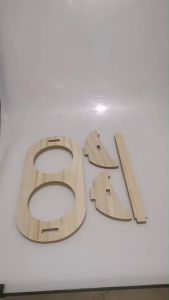 Elevated Dog Cat Bowls 15° Tilted Raised Pet Bowl for Puppy and Cats Adjustable Dog Food Feeding Dishes Water Bowl Wood Stand Pet Feeder