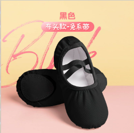 Ivoogle Girls Ballet Flats Soft Sole Dance Slippers Womens Ballerina Shoes Canvas Childrens Practise Dance Shoes for Women