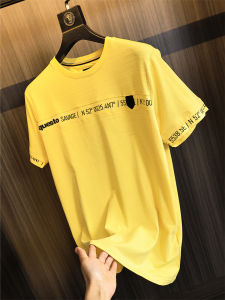 German Style Mens T-Shirt Bamboo Cotton Loose Fit round Neck Short Sleeve Breathable Casual Fashion Summer Top