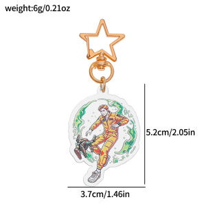 Bandai | Project Hail Mary Acrylic Keychains Ryland Grace Rocky Character Charms with Star Clasp Sci-Fi Book Merch Gifts