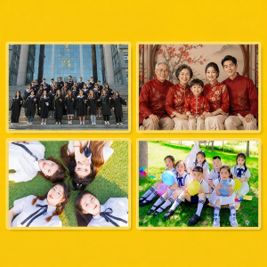 SHIJIKAIYUAN | Group Photo Printing with Name List and Lamination Large Size Photos