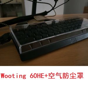 Lonsight Acrylic Keyboard Dust Cover Protective Shell Transparent Water-Resistant Air Barrier for Wooting 60HE+ Mechanical Keycaps