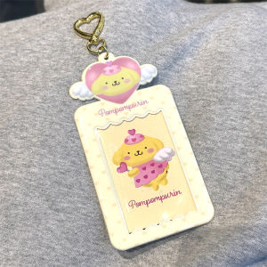 Adorable Cat Rabbit Student Bus Card Holder 3-Inch PVC Card Case Fan Club Keychain Card Wallet for Business And Cultural Supplies