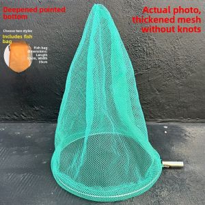 Thickened 0.3cm Solid Stainless Steel Fishing Net Head Deepened Sharp Bottomed for Catching Fish Mudfish Shrimps Outdoor Gear