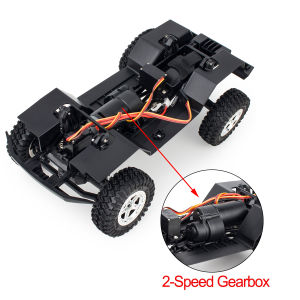 150mm TRX4M Wheelbase Assembled Frame Chassis Front Rear Axles Gearbox for 1/18 RC Crawler Bronco Defender Upgrade Part