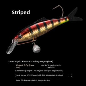 Ecooda | Adjustable Weight Soft Tail Full Depth Range Casting Lure Bait