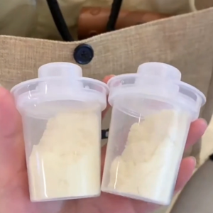 22g Baby Baby Storage Milk Powder Box Safe Food Grade PP Material Milk Powder Packing Box Transparent Portable Outing Baby Food Supplement Milk Powder Box Rice Powder Box Easy to Disassemble Easy to Clean