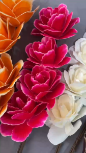 Asia Peony Dry flowers 4 stem per bundle finished dried flowers
