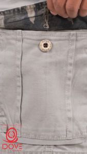 DOVECHOICE Celana Pendek Cargo Pria Kanvas Non Stretch Pendek Kimpul Mocca