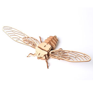 Wooden 3D Puzzle DIY Insects Animal butterfly Bee Adult Puzzles Toys ornament handicraft scorpion 14+
