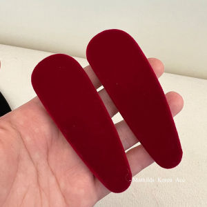 Simple Pure Color Velvet BB Clip Stylish Hair Accessories for Girls Side Clip Hair Grips Versatile Hairpins for Autumn Winter