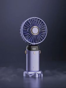 13500mAh Portable Mini Fan USB Rechargeable Handheld Fan 5-Speed Adjustable Folding Desktop Mute Fan
