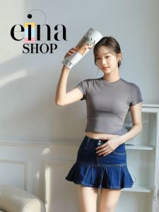 Einashop Autumn Denim Skort SG Ship Denim Skort For Women Denim Suit Womens - Lazada