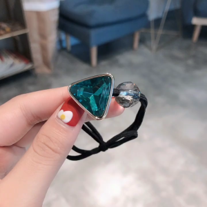 Triangular Crystal Rubber Band Ponytail Holder Gum For Hair Ties Scrunchies Hairband