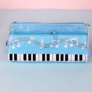 Music Store Piano Note Pen Bag Stationery Storage Bag Korean Style Student Pencil Case Lead Pencil Box Carrier Bag