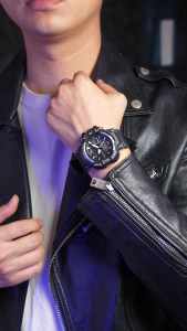 Sunlifex Jam Tangan Pria Digital&Analog Olahraga Bercahaya Multifungsi Alarm Jam Tangan Cowok D007