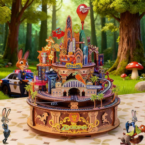 HANLIANG | DIY 3D Wooden Music Box Puzzle Toy