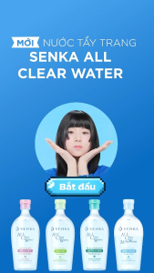 Nước Tẩy Trang Senka A.L.L Clear Water Micellar Formula Bright N 400ml