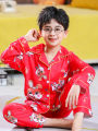 Bộ Đồ Ngủ Cotton Dài Tay Mỏng Cho Bé Trai Mùa Xuân Thu Spider-Man Quần Áo Mặc Nhà Trẻ Em Quần Áo Trẻ Em Mùa Thu. 