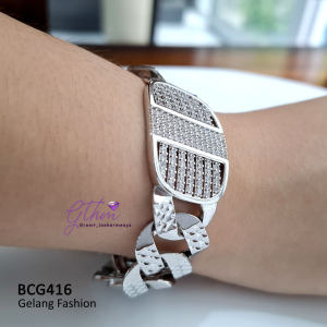 Gelang Wanita Dewasa Mewah Elegan Cocok untuk Pesta & Hadiah