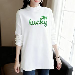 QIANSHUIYIYUN | Loose Casual American Street High Collar T-Shirt
