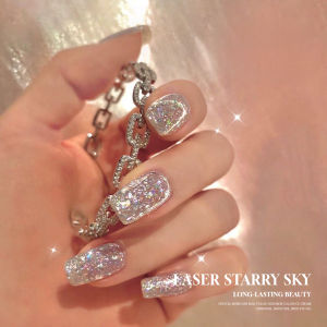 MIANEL 12ML 1-9PCS 2025 Crystal Crushed Diamond Gel Nail Polish 2025 New Style Diamond Popular Color Nail Polish White Nails