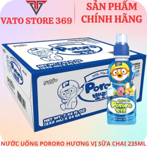 Nước uống PORORO hương vị sữa chai 235ml