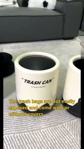 Living Room Trash Can High-end Household With Lid Celebrity High Value Trash Can Bedroom