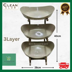 3-Layer Fruit & Condiments Organizer: A Multi-functional Kitchen Space Saver