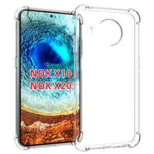Sutan Phone Case for Nokia X10/X20 Xr20 1.4 Phone Case C30 Protective Case 6.3/G10 Drop-Resistant G20 Airbag G50 Transparent X10