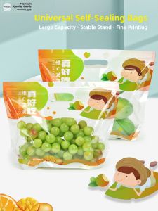Fresh Yuan Disposable Orange Cherry Fruit Bag Self-Sealing Preservation Packaging Bag for Fruits like Oranges And Cherries