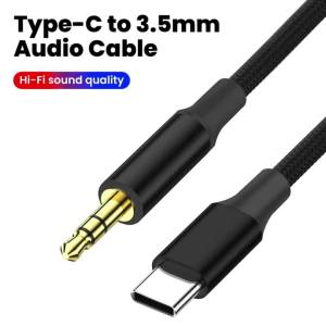 Cáp Âm Thanh USB C Sang Giắc 3.5mm AUX Âm Thanh HiFi Bộ Chuyển Đổi Tai Nghe Cho iPhone 15/16/17 Samsung - Tương Thích Với Loa Xe Hơi